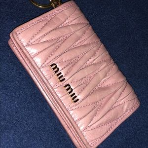 Miu Miu coin/ credit card wallet.